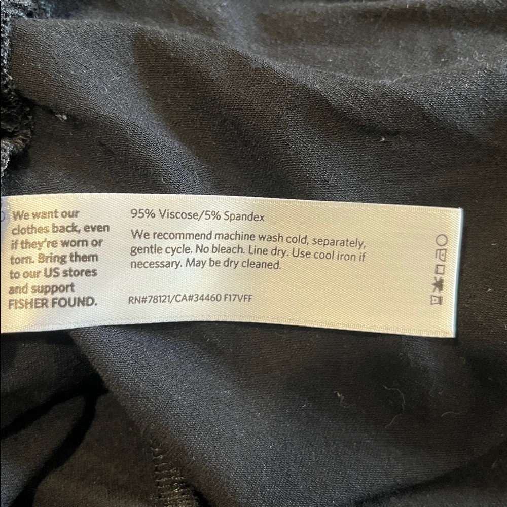 Eileen Fisher Black Button Down Shirt - Picture 6 of 7